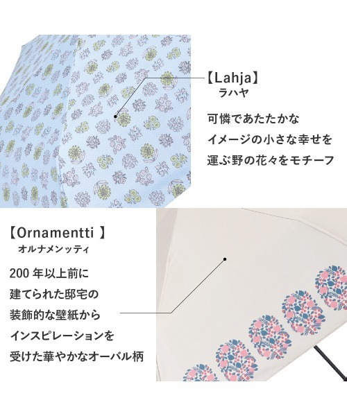 Waterfront(ウォーターフロント)の「kippis 全天候 折 55cm 晴雨兼用傘 日傘 雨傘(折りたたみ傘・レディース・ベージュ/グレー/ライトブルー・FREE)」の11枚目の写真