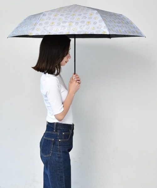 Waterfront(ウォーターフロント)の「kippis 全天候 折 55cm 晴雨兼用傘 日傘 雨傘(折りたたみ傘・レディース・ベージュ/グレー/ライトブルー・FREE)」の18枚目の写真