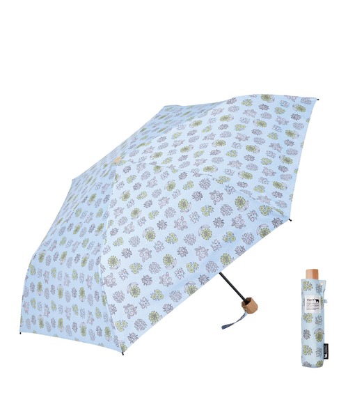 Waterfront(ウォーターフロント)の「kippis 全天候 折 55cm 晴雨兼用傘 日傘 雨傘(折りたたみ傘・レディース・ベージュ/グレー/ライトブルー・FREE)」の17枚目の写真