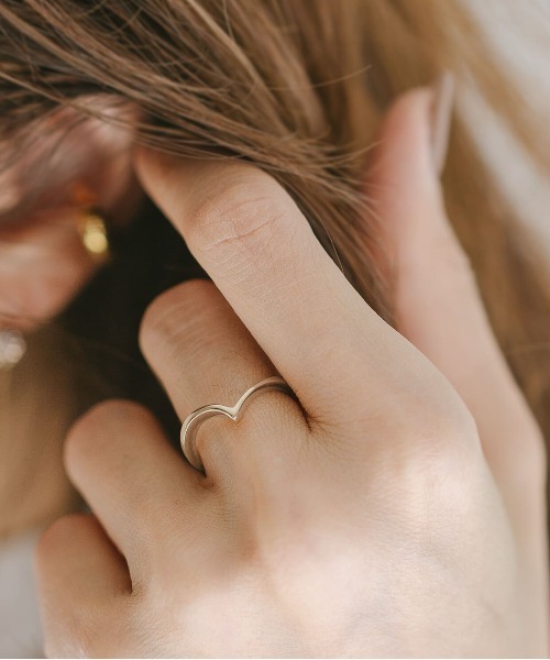 アクセサリー リング レディース シルバー925 V字 リング【GAVIOTA ガビオタ】（リング）｜Ops.（オプス）