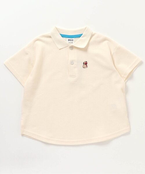 BREEZE(ブリーズ)の「ベーシックポロシャツ(ポロシャツ・キッズ・アイボリー/グリーン/レッド/ネイビー・120/110/90/100/80/130/140)」の2枚目の写真