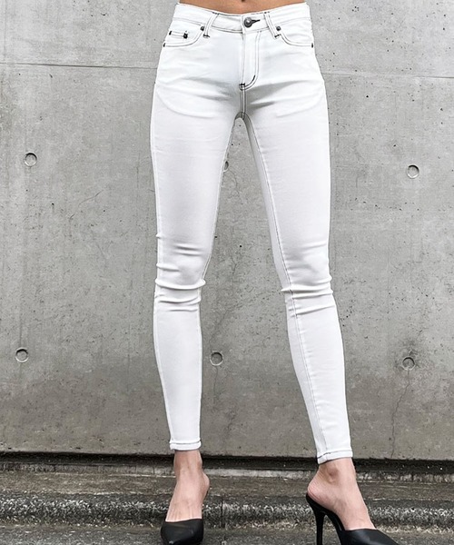 GLAMOROUS JANE(グラマラスジェーン)の「配色ステッチスキニーパンツ(その他パンツ・レディース・ブラック・L/M/S)」の2枚目の写真