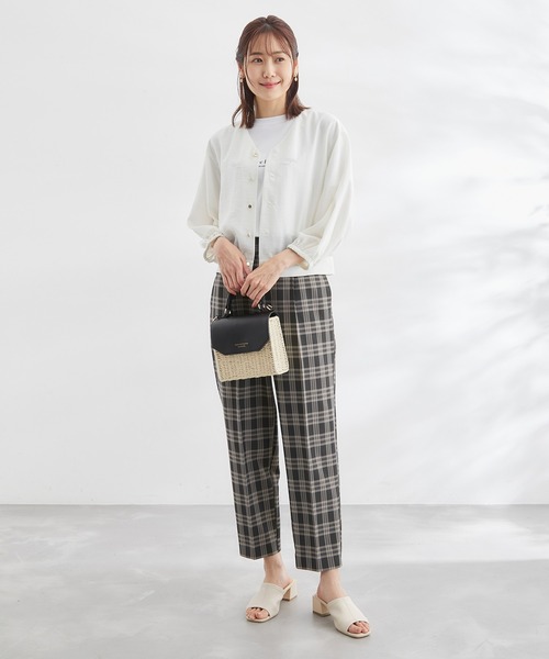ROPE' PICNIC(ロペピクニック)の「チェックテーパードパンツ(その他パンツ・レディース・ブラック/ブルー系その他・40/38/36)」の16枚目の写真