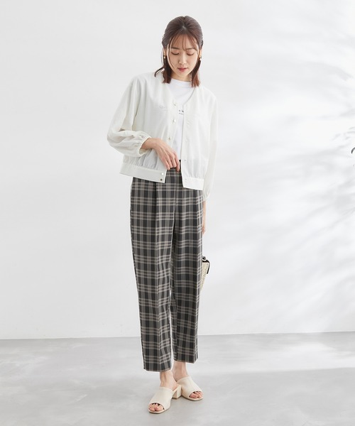 ROPE' PICNIC(ロペピクニック)の「チェックテーパードパンツ(その他パンツ・レディース・ブラック/ブルー系その他・40/38/36)」の11枚目の写真