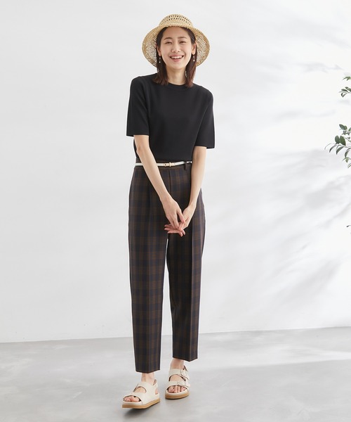 ROPE' PICNIC(ロペピクニック)の「チェックテーパードパンツ(その他パンツ・レディース・ブラック/ブルー系その他・40/38/36)」の6枚目の写真