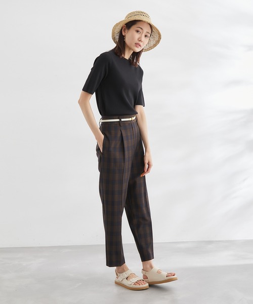 ROPE' PICNIC(ロペピクニック)の「チェックテーパードパンツ(その他パンツ・レディース・ブラック/ブルー系その他・40/38/36)」の21枚目の写真
