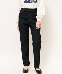 12オンスデニムベルトレスパンツ