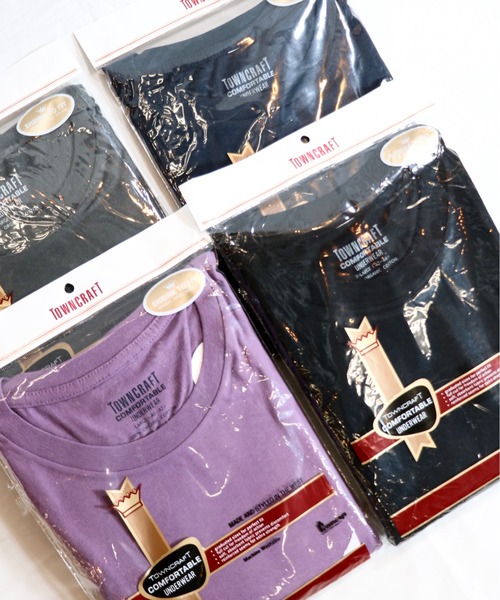 TOWN CRAFT/タウンクラフト USA MADE PACK CREW TEEアメリカ製パッククルーネックT-シャツオーガニックコットン(ユニセックス)（Tシャツ/カットソー）｜TOWNCRAFT（タウンクラフト）