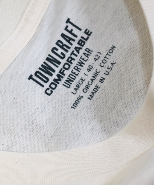 TOWN CRAFT/タウンクラフト USA MADE PACK CREW TEEアメリカ製パッククルーネックT-シャツオーガニックコットン(ユニセックス)（Tシャツ/カットソー）｜TOWNCRAFT（タウンクラフト）