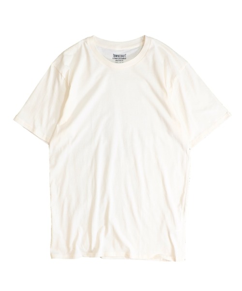 TOWN CRAFT/タウンクラフト USA MADE PACK CREW TEEアメリカ製パッククルーネックT-シャツオーガニックコットン(ユニセックス)（Tシャツ/カットソー）｜TOWNCRAFT（タウンクラフト）