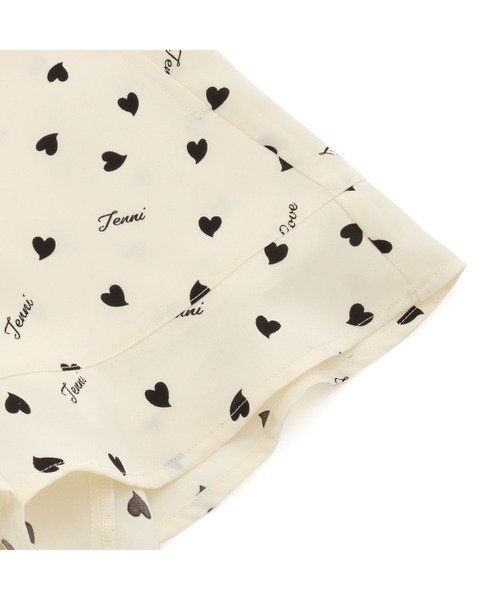 JENNI love(ジェニィラブ)の「ハート総柄フレアキュロット(その他パンツ・キッズ・ブラック/アイボリー・130cm/150cm/140cm/160cm)」の12枚目の写真