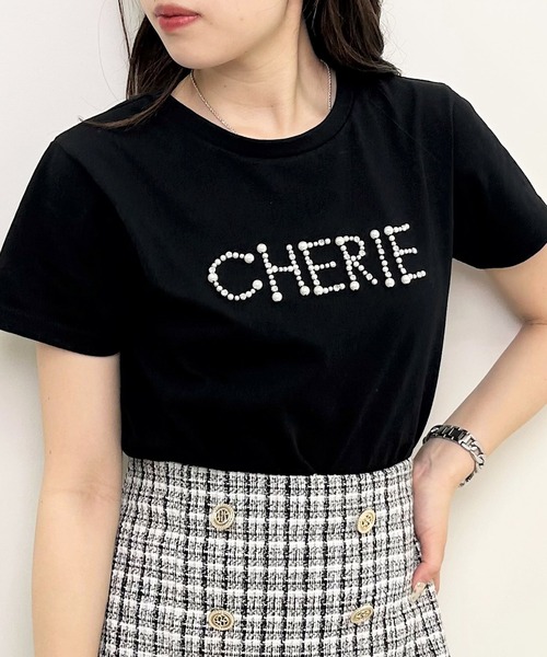 INGNI（イング）の「パールロゴちびTシャツ（Tシャツ/カットソー・レディース・ピンク/ブラック/ライトブルー/オフホワイト/ホワイト系その他4・M）」の14枚目の写真