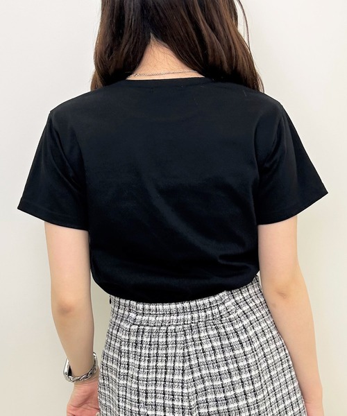 DSC パールロゴTシャツ セール】パールロゴちびTシャツ(Tシャツ/カットソー)|INGNI