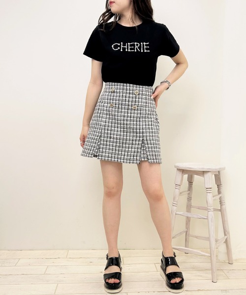 INGNI（イング）の「パールロゴちびTシャツ（Tシャツ/カットソー・レディース・ピンク/ブラック/ライトブルー/オフホワイト/ホワイト系その他4・M）」の17枚目の写真
