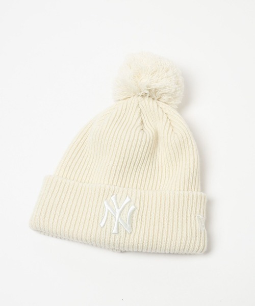 NEW ERA(ニューエラ)の「【NEW ERA(ニューエラ)】RIB PON KNIT(ニットキャップ/ビーニー・レディース・ベージュ/グレー/オフホワイト・FREE)」の11枚目の写真