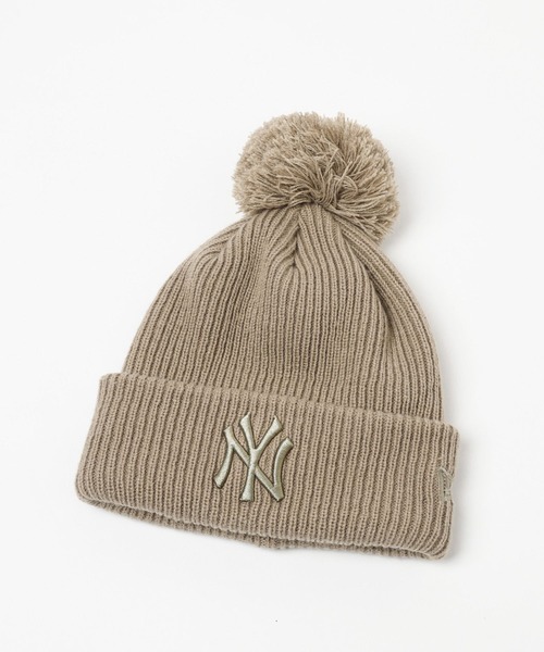 NEW ERA(ニューエラ)の「【NEW ERA(ニューエラ)】RIB PON KNIT(ニットキャップ/ビーニー・レディース・ベージュ/グレー/オフホワイト・FREE)」の17枚目の写真