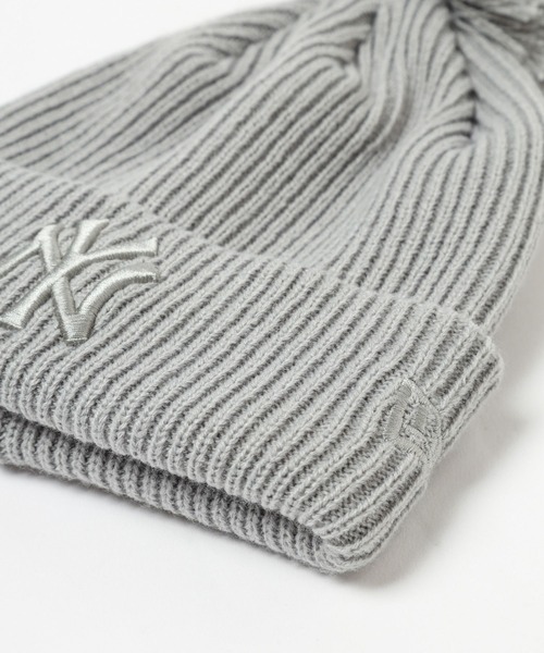 NEW ERA(ニューエラ)の「【NEW ERA(ニューエラ)】RIB PON KNIT(ニットキャップ/ビーニー・レディース・ベージュ/グレー/オフホワイト・FREE)」の7枚目の写真