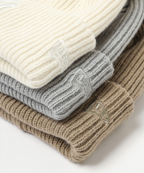 NEW ERA(ニューエラ)の「【NEW ERA(ニューエラ)】RIB PON KNIT(ニットキャップ/ビーニー・レディース・ベージュ/グレー/オフホワイト・FREE)」の14枚目の写真