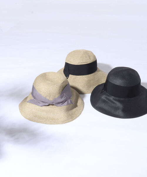 NOLLEY’S（ノーリーズ）の「リボンペーパーダウンハット（ハット・レディース・ブラック/グレー/ブラック系その他3・FREE）」の5枚目の写真