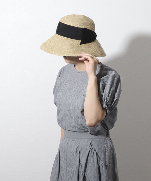 NOLLEY’S（ノーリーズ）の「リボンペーパーダウンハット（ハット・レディース・ブラック/グレー/ブラック系その他3・FREE）」の17枚目の写真