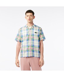 LACOSTE | オープンネックチェックシャツ(シャツ/ブラウス)