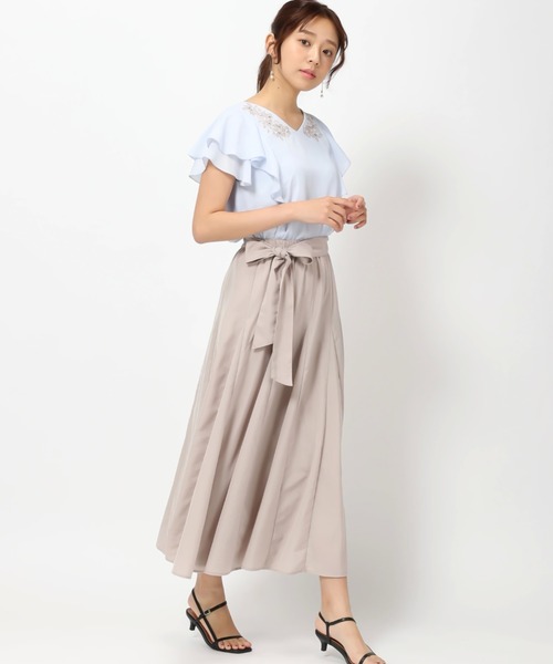 MISCH MASCH(ミッシュマッシュ)の「■2023春夏新作■カバーリングフラワー刺しゅうブラウス/MM318119(シャツ/ブラウス・レディース・ブラック/ホワイト/ピンク/ライトブルー/ピンク系・M)」の6枚目の写真