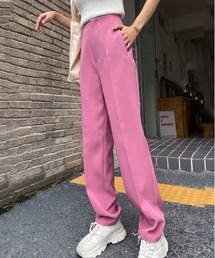 テーパードパンツ ダーツ センタープレス カラー ダーツ 立体