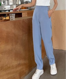 テーパードパンツ ダーツ センタープレス カラー ダーツ 立体