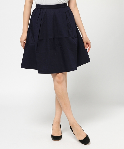 earth music&ecology(アースミュージックアンドエコロジー)の「ボックスタックフレアスカート(スカート・レディース・ネイビー/レッド/グリーン/ブルー/ベージュ・FREE)」の3枚目の写真