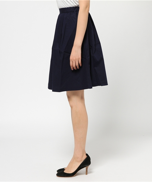 earth music&ecology(アースミュージックアンドエコロジー)の「ボックスタックフレアスカート(スカート・レディース・ネイビー/レッド/グリーン/ブルー/ベージュ・FREE)」の7枚目の写真