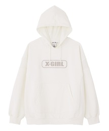 X-girl | CONTRAST FABRIC SWEAT HOODIE(パーカー)