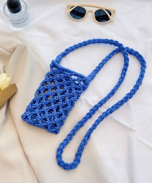 ROOPTOKYO(ループトウキョウ)の「▲クロシェ ミニショルダーバッグ スマホショルダー(ショルダーバッグ・メンズ・ブラック/ブルー/レッド/ホワイト/ベージュ/イエロー・ONE SIZE)」の5枚目の写真