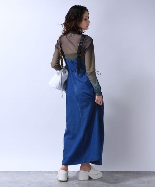 JEANASIS デニムドロストジャンスカブルー Fサイズ JEANASIS（ジーナシス）の「デニムドロストジャンスカ/964535