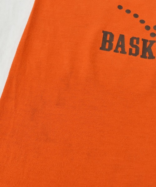 VINTAGE（ヴィンテージ）の「【ヴィンテージ古着】80's RUSSELL / ラッセル HAMILTON HEIGHTS 1983 BASKETBALL CAMP Tシャツ USA製（Tシャツ/カットソー・メンズ・オレンジ・MEDIUM）」の6枚目の写真