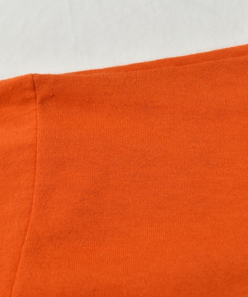 VINTAGE（ヴィンテージ）の「【ヴィンテージ古着】80's RUSSELL / ラッセル HAMILTON HEIGHTS 1983 BASKETBALL CAMP Tシャツ USA製（Tシャツ/カットソー・メンズ・オレンジ・MEDIUM）」の9枚目の写真