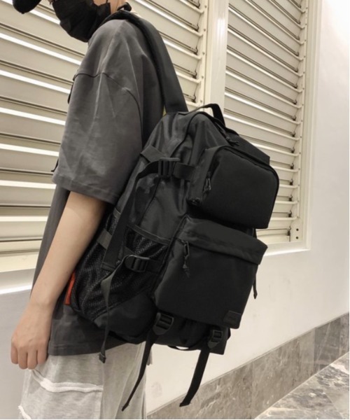 Burner(バーナー)の「【OKUOKU 0909】 バックパック / カジュアル / スクールバック oku-bag-619335584133-33 U(バックパック/リュック・メンズ・ブラック・FREE)」の7枚目の写真