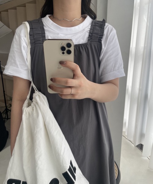 lawgy（ラウジー）の「gather shoulder op（ワンピース）」 - WEAR