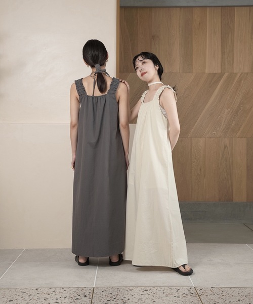 lawgy（ラウジー）の「gather shoulder op（ワンピース）」 - WEAR