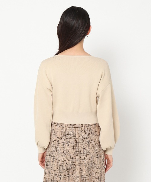 mysty woman（ミスティウーマン）の「パールネックツインカーデ　973639（カーディガン/ボレロ・レディース・ホワイト系その他/ブラック/モカ/グリーン・FREE）」の11枚目の写真