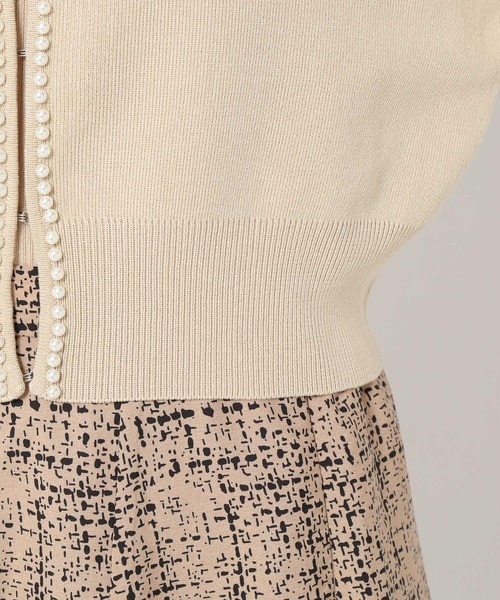 mysty woman（ミスティウーマン）の「パールネックツインカーデ　973639（カーディガン/ボレロ・レディース・ホワイト系その他/ブラック/モカ/グリーン・FREE）」の15枚目の写真