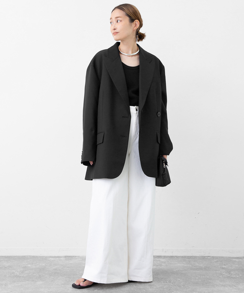 Deuxieme Classe(ドゥーズィエムクラス)の「W COTTON タンクトップ(タンクトップ・レディース・ブラック/サファリグリーン/ホワイト・FREE)」の10枚目の写真