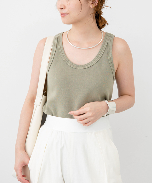 ドゥージーエムクラス　タンクトップ Diner B RIB CROP タンクトップ（ニット/セーター）｜Deuxieme