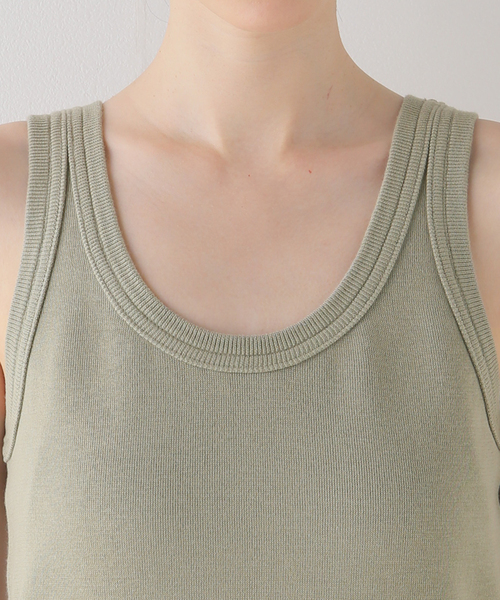 ドゥーズィエムクラス　W COTTON タンクトップ　未使用 セール】W COTTON タンクトップ（タンクトップ）｜Deuxieme
