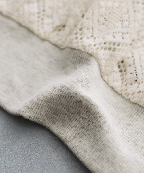 n'OrLABEL（ノアールレーベル）の「【廃盤】『レースデザインドルマントップス』（Tシャツ/カットソー・レディース・アイボリー/ブラウン/ブラック・FREE）」の12枚目の写真