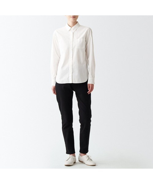 無印良品（ムジルシリョウヒン）の「婦人　疲れにくい　レザーシューズ（その他シューズ・レディース・オフホワイト/ブラック・24.5cm/22.5cm/23.0cm/23.5cm/24.0cm/25.0cm）」の8枚目の写真