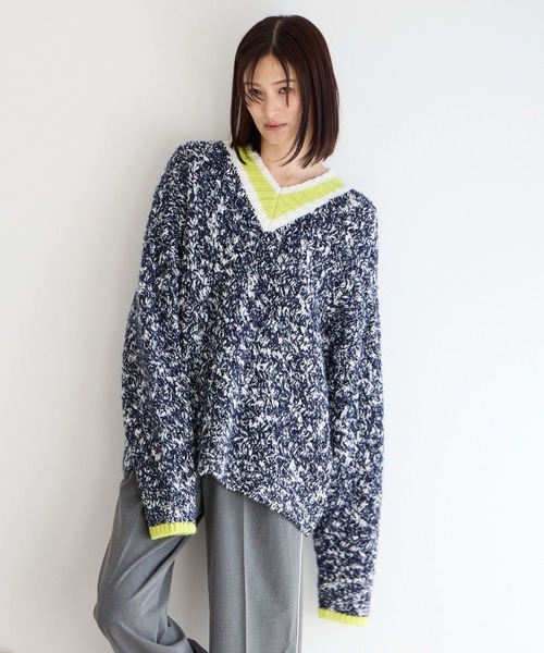 LOWRYS FARM（ローリーズファーム）の「UNISEXチルデンニット