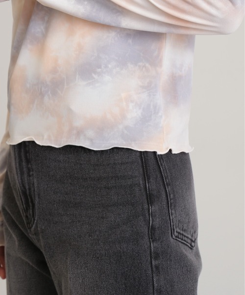 N.（N. Natural Beauty Basic）（エヌエヌナチュラルビューティーベーシック）の「◆マーブル柄ハイネックカットソー（Tシャツ/カットソー・レディース・イエロー/ピンク・MEDIUM）」の19枚目の写真