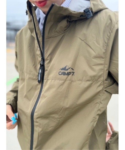 CAMP7(キャンプセブン)の「CAMP7(キャンプ7)撥水シェルパーカー(ブルゾン・メンズ・オリーブ/ブラック・L/XL/M)」の8枚目の写真
