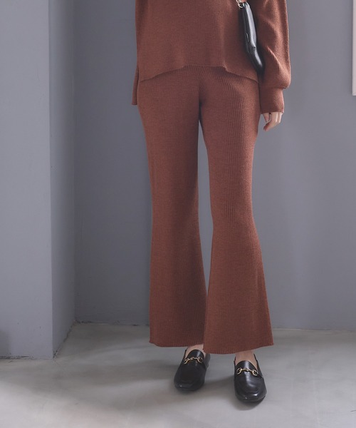 Rosemadame(ローズマダム)の「ニットリブフレアパンツ(マタニティ~産後)妊婦服 産前・産後対応(マタニティウェア/グッズ・レディース・アイボリー/グリーン/モカ/ブラック/オレンジ・M/L)」の21枚目の写真