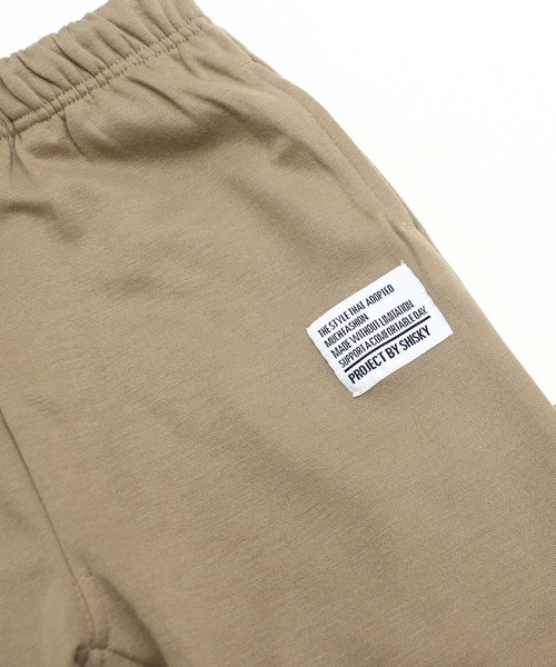 THE CASUAL（カジュアル）の「切り替えライン　テックパンツ（スウェットパンツ・キッズ・チャコール/ベージュ/ネイビー/ブラック系/杢グレー/グレー系/ネイビー系/グレー系1/ベージュ系/ブラック・120cm/130cm/140cm/150cm/160cm/110cm）」の16枚目の写真